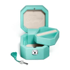Tiffany & Co. Tiffany Facets Small Jewelry Box in Tiffany Blue® Leather | ^ Gifts for Her|Her