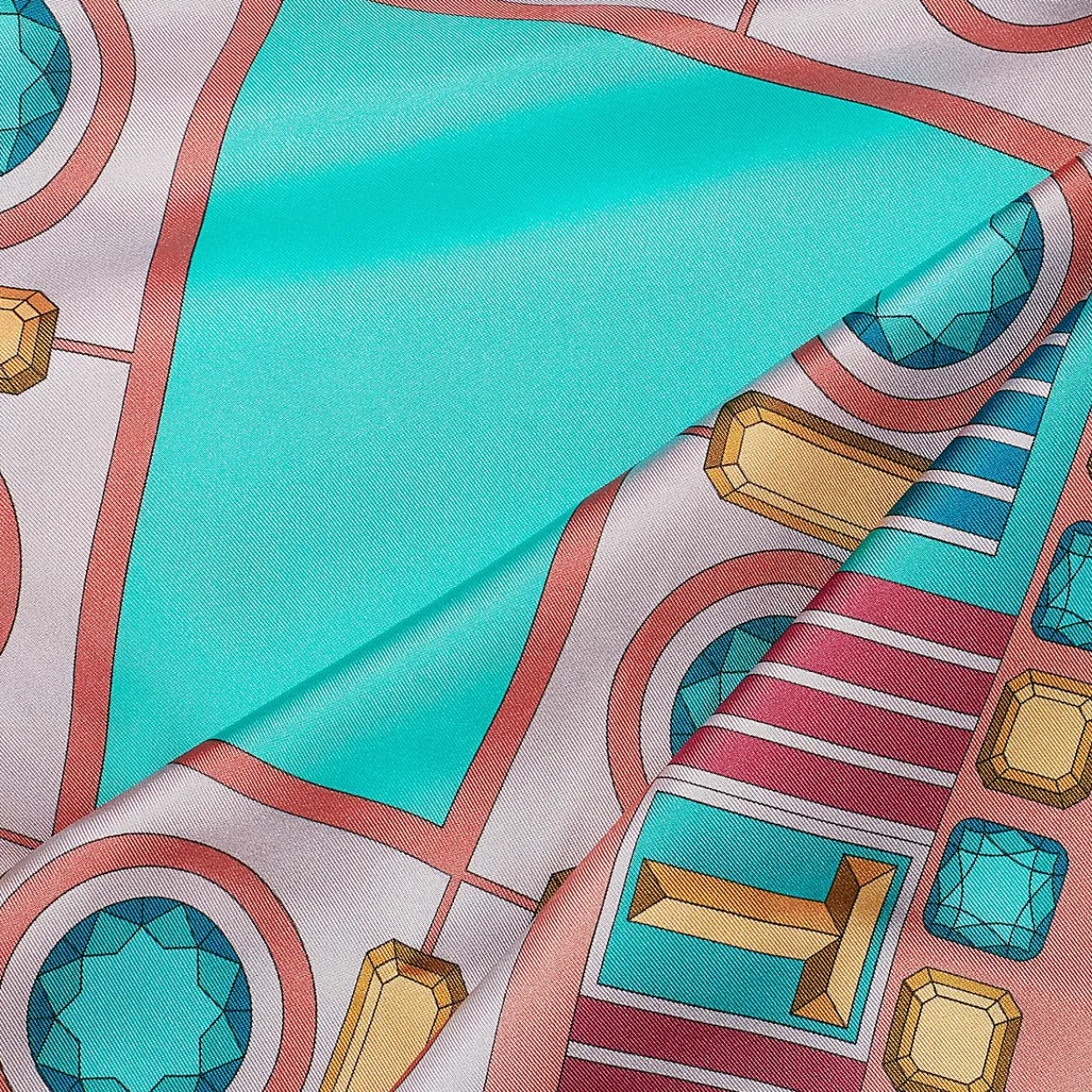 Tiffany & Co. Tiffany Facets Square Scarf in Tiffany Blue® SIlk | ^Women Tiffany Blue® Gifts|Scarves & Stoles