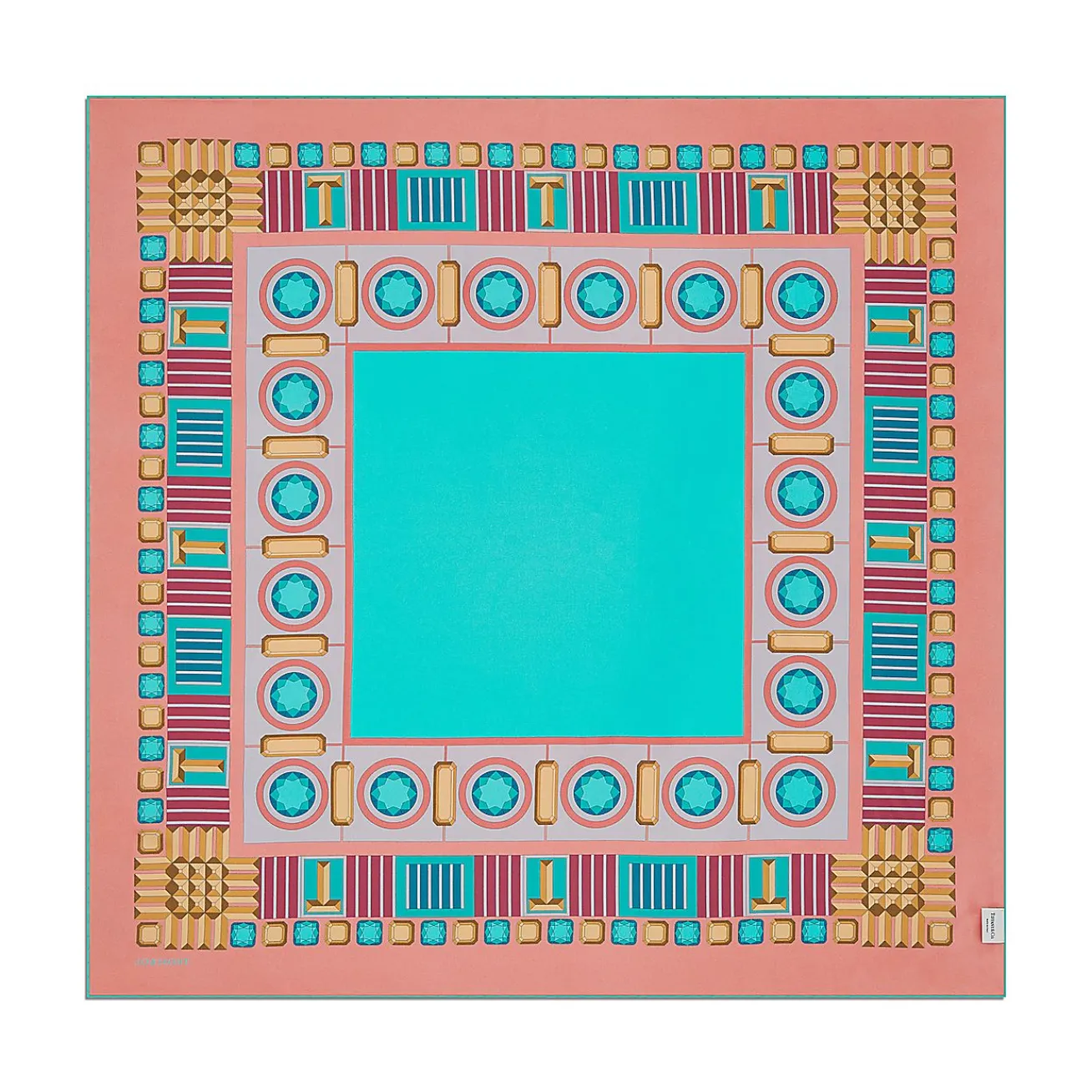 Tiffany & Co. Tiffany Facets Square Scarf in Tiffany Blue® SIlk | ^Women Tiffany Blue® Gifts|Scarves & Stoles
