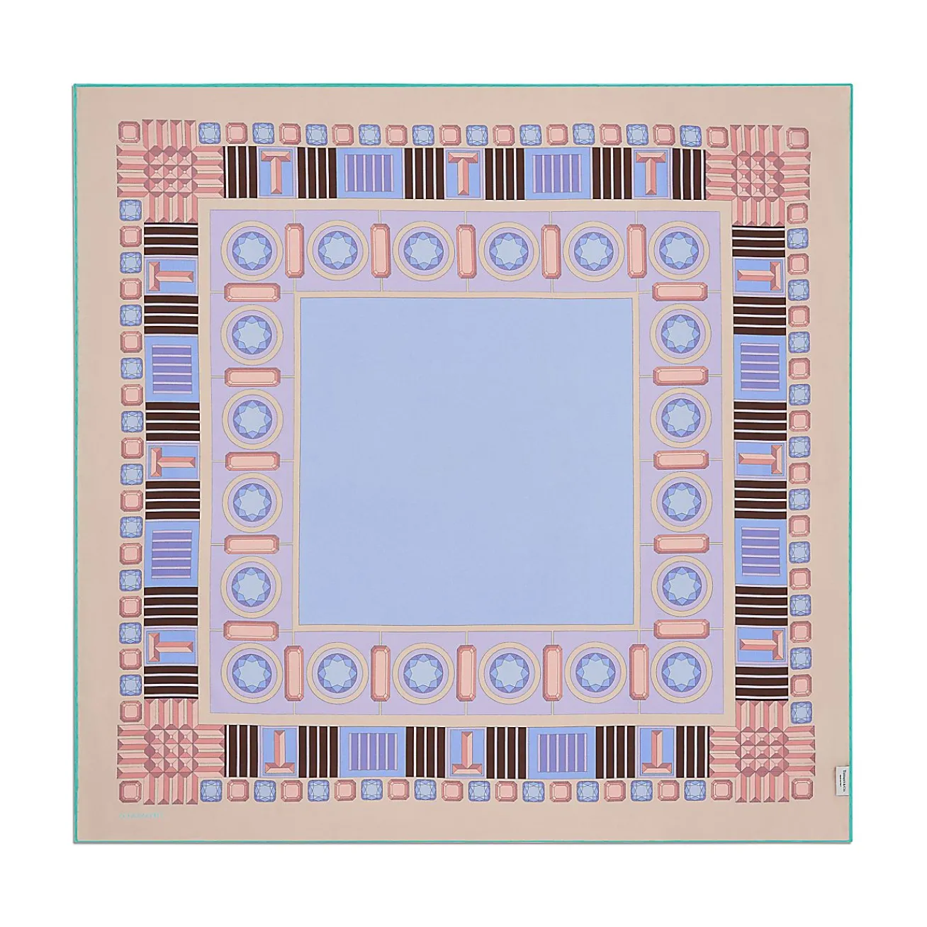 Tiffany & Co. Tiffany Facets Square Scarf in Lavender Silk | ^Women Scarves & Stoles|Women's Accessories