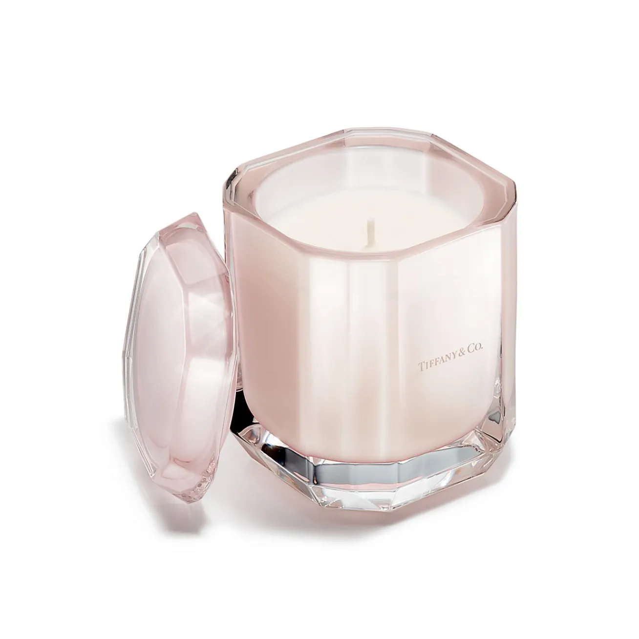 Tiffany & Co. Tiffany Facets 57th & Fifth Candle in Morganite-colored Glass | ^ The Home|Housewarming Gifts