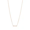 Tiffany & Co. Tiffany Fleur de Lis key bar pendant in 18k rose gold with diamonds. | ^ Necklaces & Pendants|Dainty Jewelry
