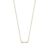 Tiffany & Co. Tiffany Fleur de Lis key bar pendant in 18k gold with diamonds. | ^ Necklaces & Pendants|Gold Jewelry