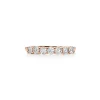 Tiffany & Co. Tiffany Forever Band Ring in Rose Gold with a Half-circle of Diamonds, 3 mm Wide | ^Women Rings|Stacking Rings