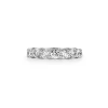 Tiffany & Co. Tiffany Forever Band Ring in Platinum with a Half-circle of Diamonds, 3.5 mm | ^Women Rings|Stacking Rings