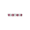 Tiffany & Co. Tiffany Forever Band Ring in Platinum with a Half-circle of Rubies & Diamonds | ^Women Rings|Stacking Rings