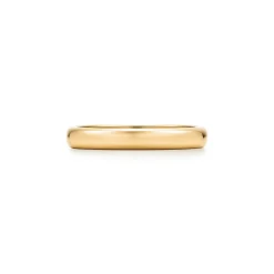 Tiffany & Co. Tiffany Forever Wedding Band Ring in Yellow Gold, 3 mm Wide | ^Women Rings|Gold Jewelry