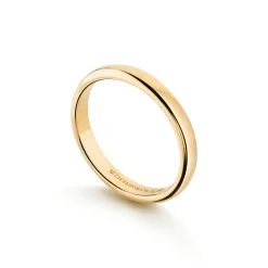 Tiffany & Co. Tiffany Forever Wedding Band Ring in Yellow Gold, 3 mm Wide | ^Women Rings|Gold Jewelry