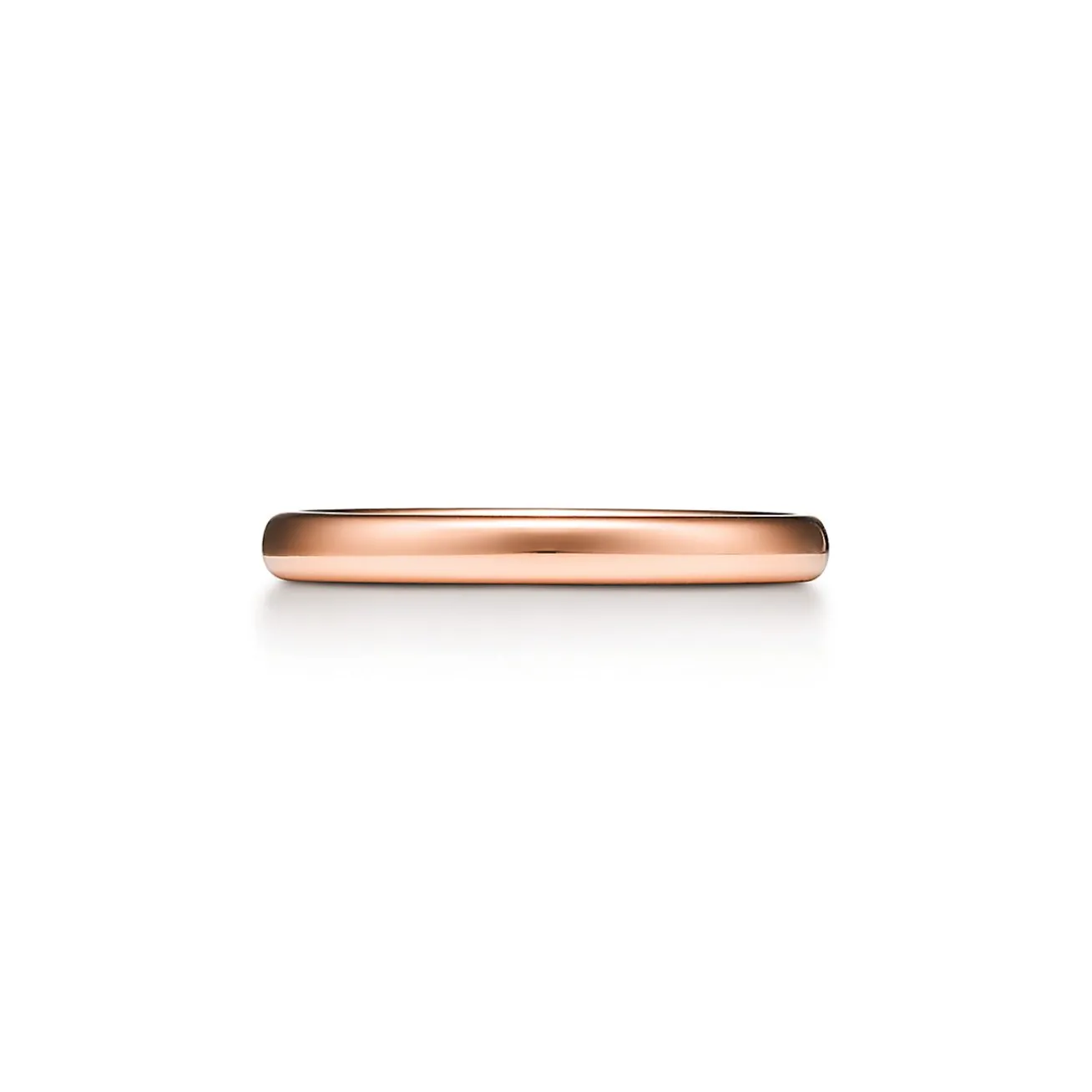 Tiffany & Co. Tiffany Forever Wedding Band Ring in Rose Gold, 2.5 mm Wide | ^Women Rings|Rose Gold Jewelry