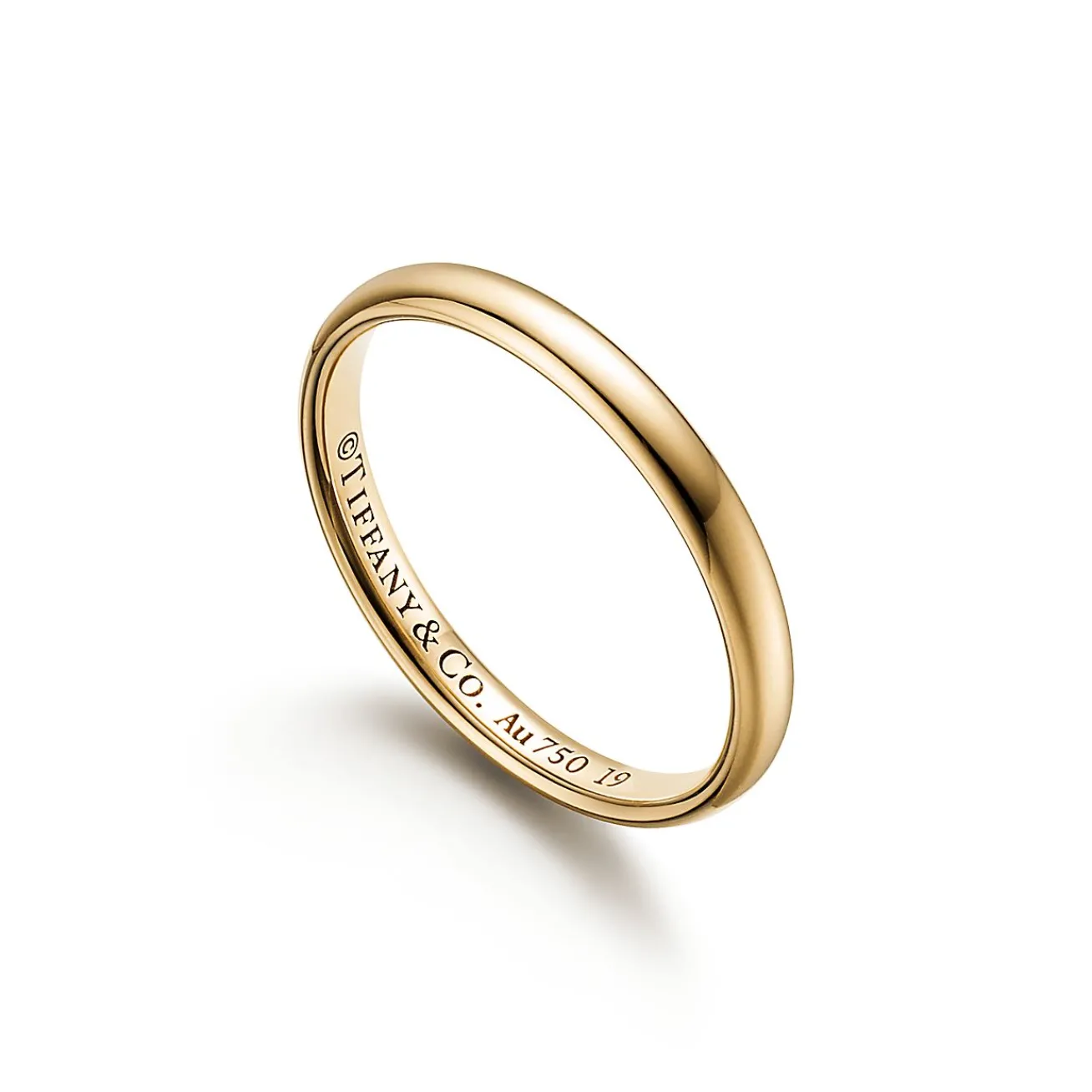 Tiffany & Co. Tiffany Forever Wedding Band Ring in Yellow Gold, 2.5 mm Wide | ^Women Rings|Gold Jewelry