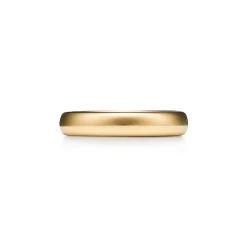 Tiffany & Co. Tiffany Forever Wedding Band Ring in Yellow Gold, 4 mm Wide | ^Women Rings|Gold Jewelry