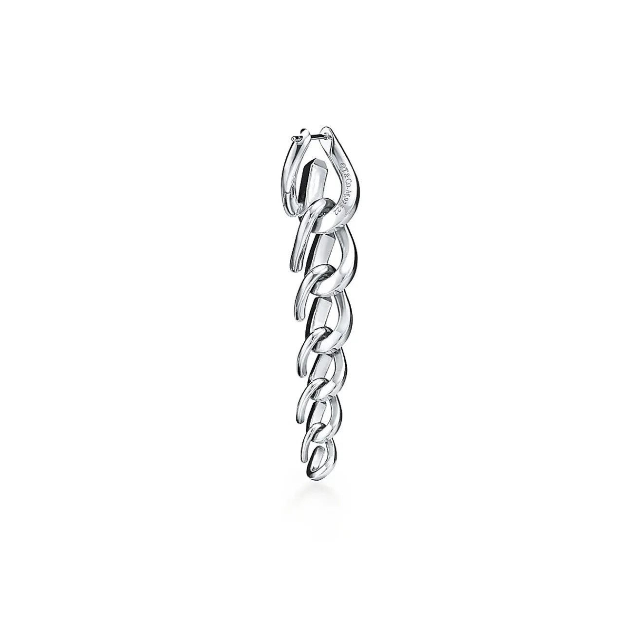 Tiffany & Co. Tiffany Forge Drop Link Earrings in High-polished Sterling Silver | ^ Earrings|New Jewelry