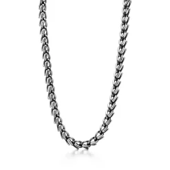 Tiffany & Co. Tiffany Forge Large Link Necklace in Blackened Sterling Silver | ^ Necklaces & Pendants|Men's Jewelry