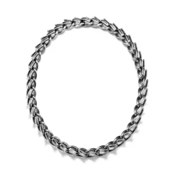 Tiffany & Co. Tiffany Forge Large Link Necklace in Blackened Sterling Silver | ^ Necklaces & Pendants|Men's Jewelry