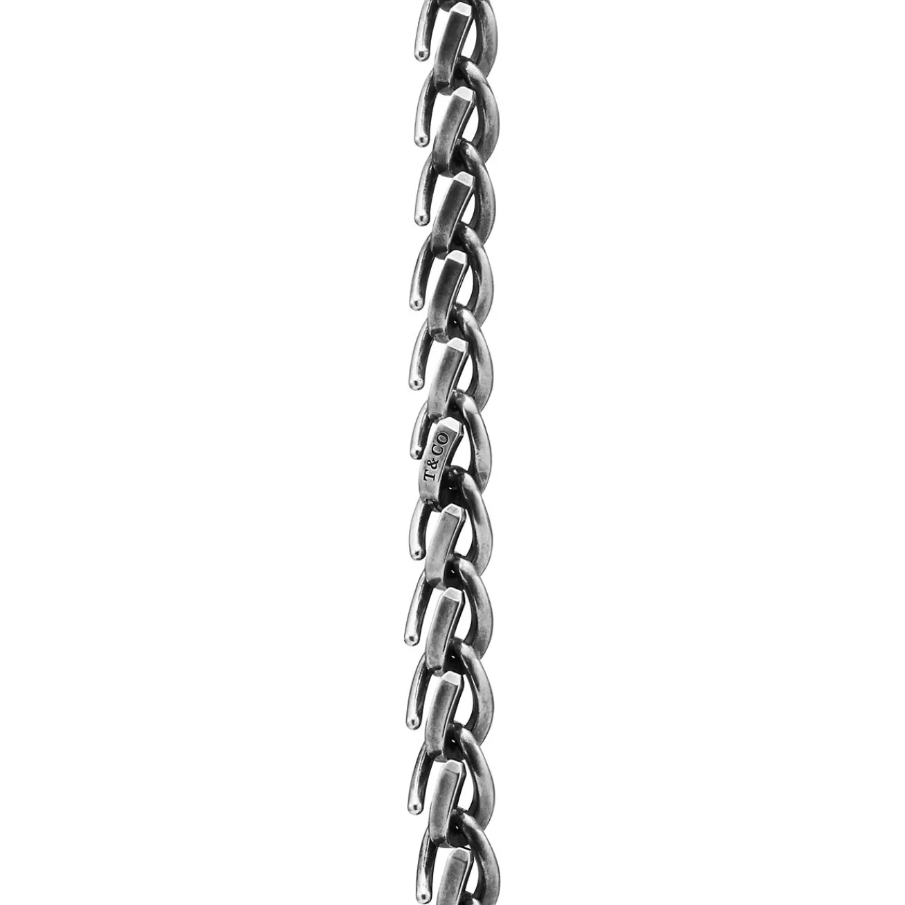 Tiffany & Co. Tiffany Forge Large Link Necklace in Blackened Sterling Silver | ^ Necklaces & Pendants|Men's Jewelry