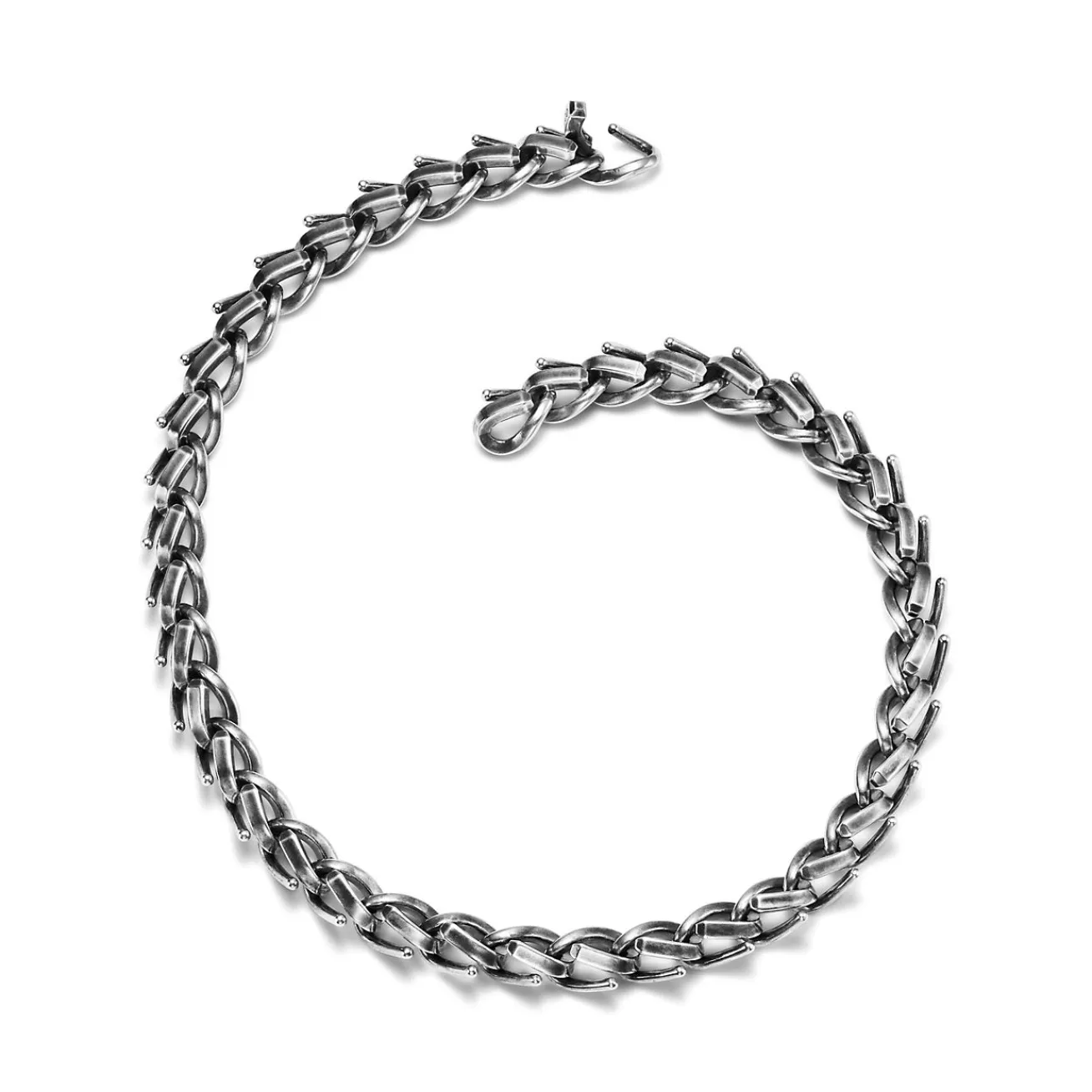Tiffany & Co. Tiffany Forge Large Link Necklace in Blackened Sterling Silver | ^ Necklaces & Pendants|Men's Jewelry