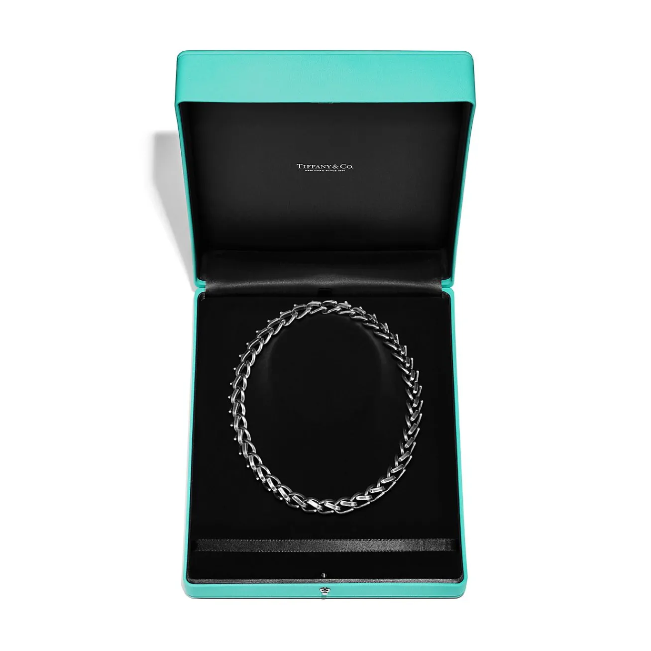 Tiffany & Co. Tiffany Forge Large Link Necklace in Blackened Sterling Silver | ^ Necklaces & Pendants|Men's Jewelry