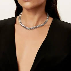 Tiffany & Co. Tiffany Forge Medium Link Necklace in High- polished Sterling Silver | ^ Necklaces & Pendants|Men's Jewelry