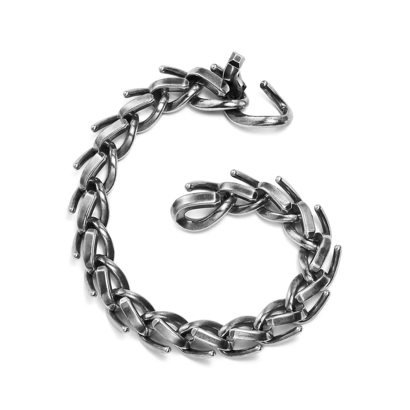 Tiffany & Co. Tiffany Forge Medium Link Bracelet in Blackened Sterling Silver | ^ Bracelets|Men's Jewelry