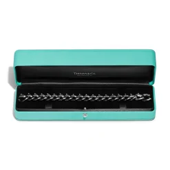 Tiffany & Co. Tiffany Forge Medium Link Bracelet in Blackened Sterling Silver | ^ Bracelets|Men's Jewelry