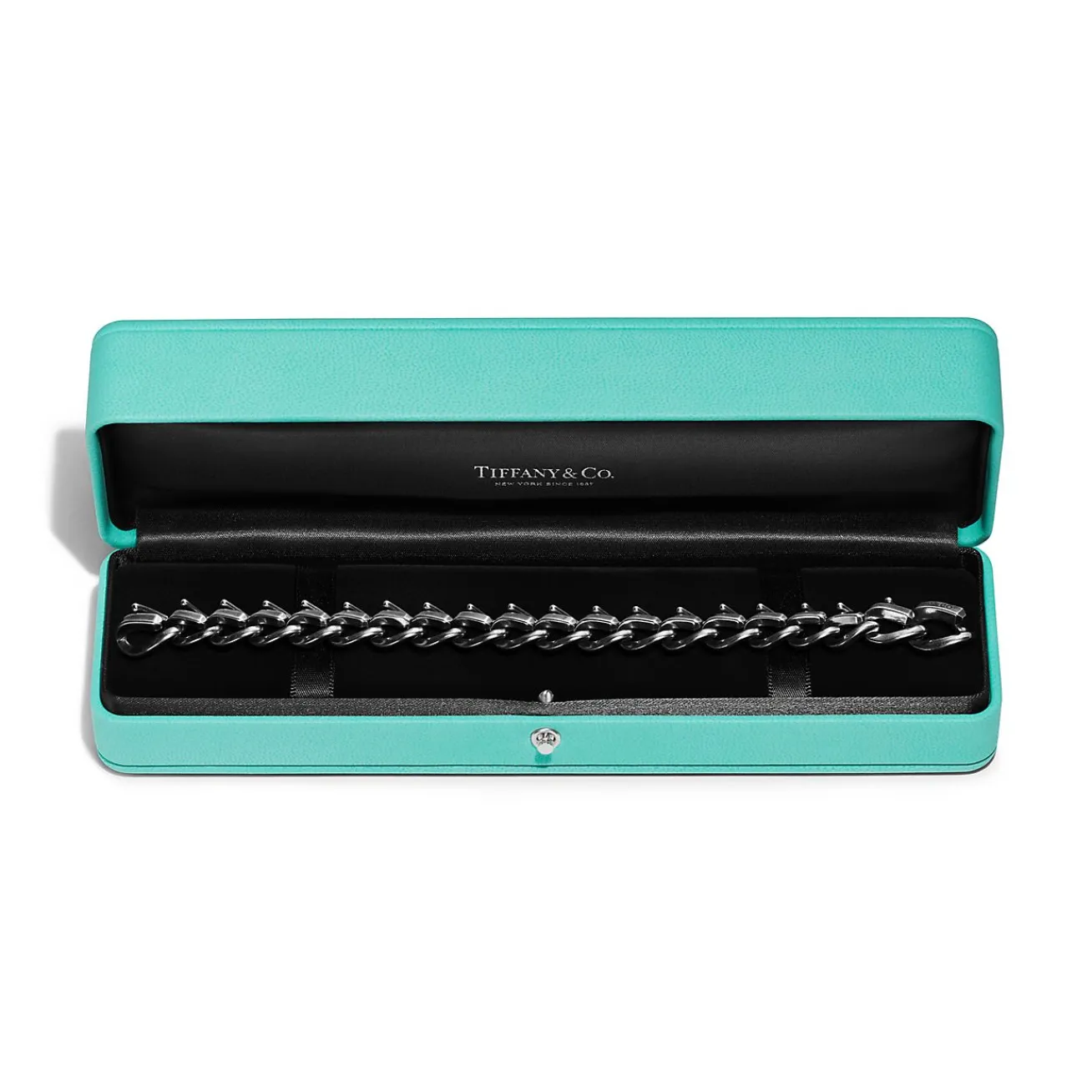 Tiffany & Co. Tiffany Forge Medium Link Bracelet in Blackened Sterling Silver | ^ Bracelets|Men's Jewelry