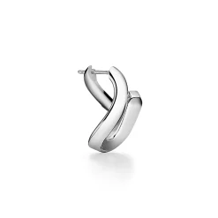 Tiffany & Co. Tiffany Forge Single-link Earrings in High- polished Sterling Silver | ^ Earrings|Men's Jewelry