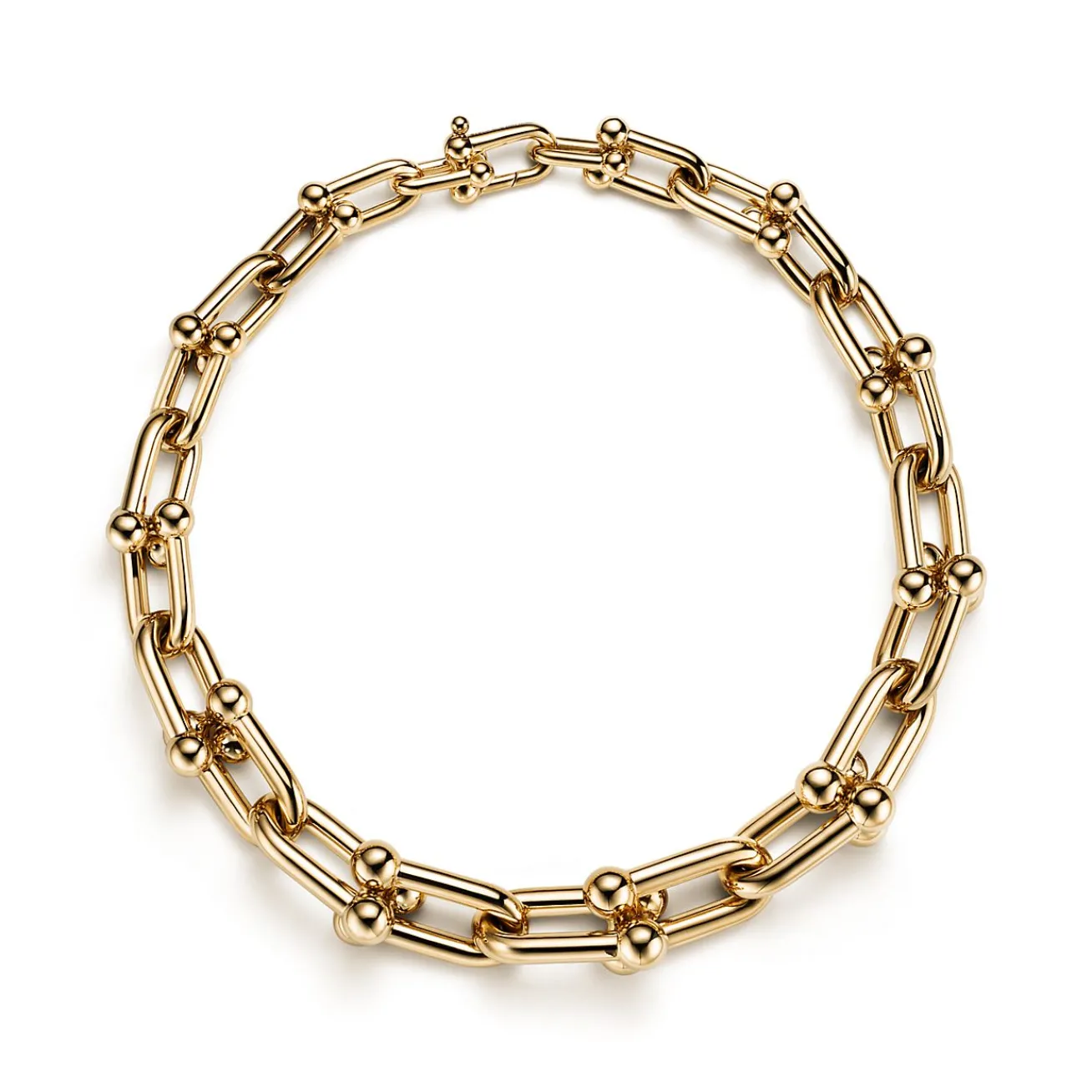 Tiffany & Co. Tiffany HardWear Bold Graduated Link Necklace in Yellow Gold | ^ Necklaces & Pendants|Gold Jewelry