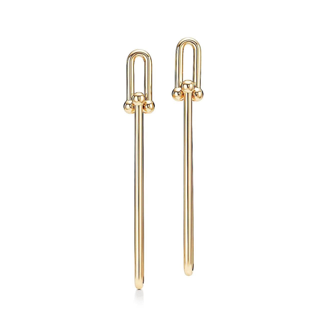 Tiffany & Co. Tiffany HardWear double long link earrings in 18k gold. | ^ Earrings|Gold Jewelry