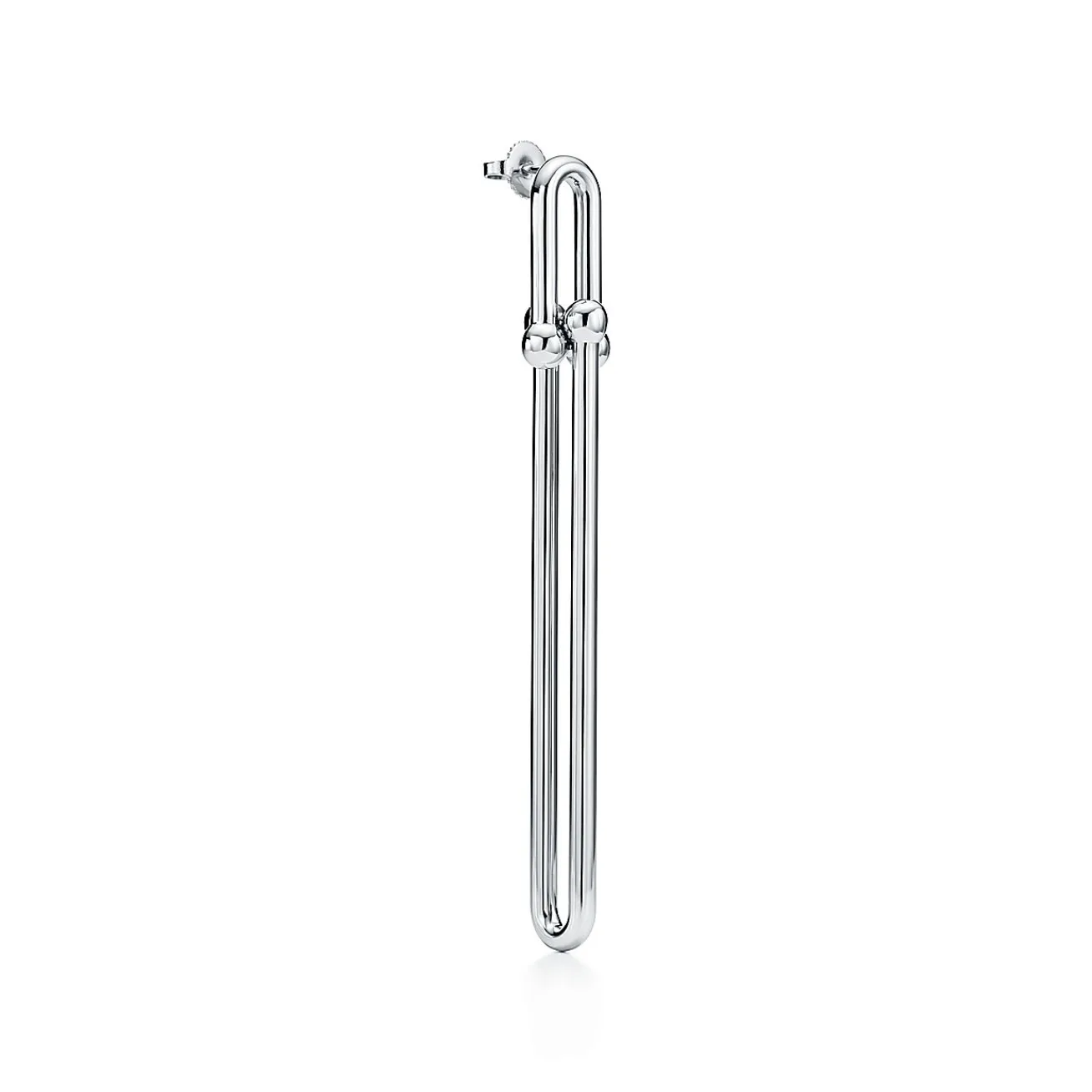 Tiffany & Co. Tiffany HardWear double long link earrings in sterling silver. | ^ Bold Silver Jewelry|Tiffany HardWear