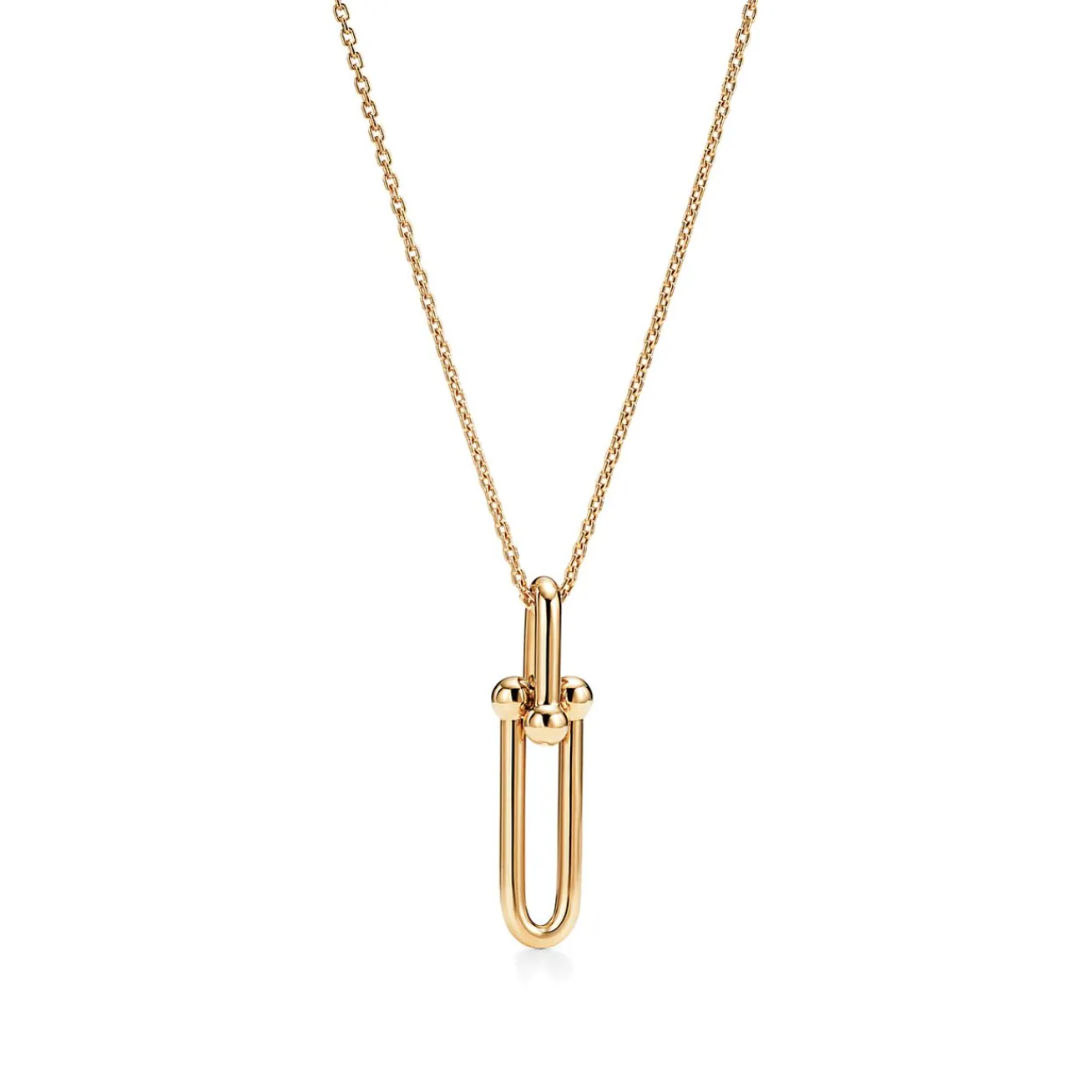 Tiffany & Co. Tiffany HardWear Elongated Link Pendant in Yellow Gold | ^ Necklaces & Pendants|Men's Jewelry