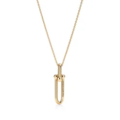 Tiffany & Co. Tiffany HardWear Elongated Link Pendant in Yellow Gold | ^ Necklaces & Pendants|Men's Jewelry