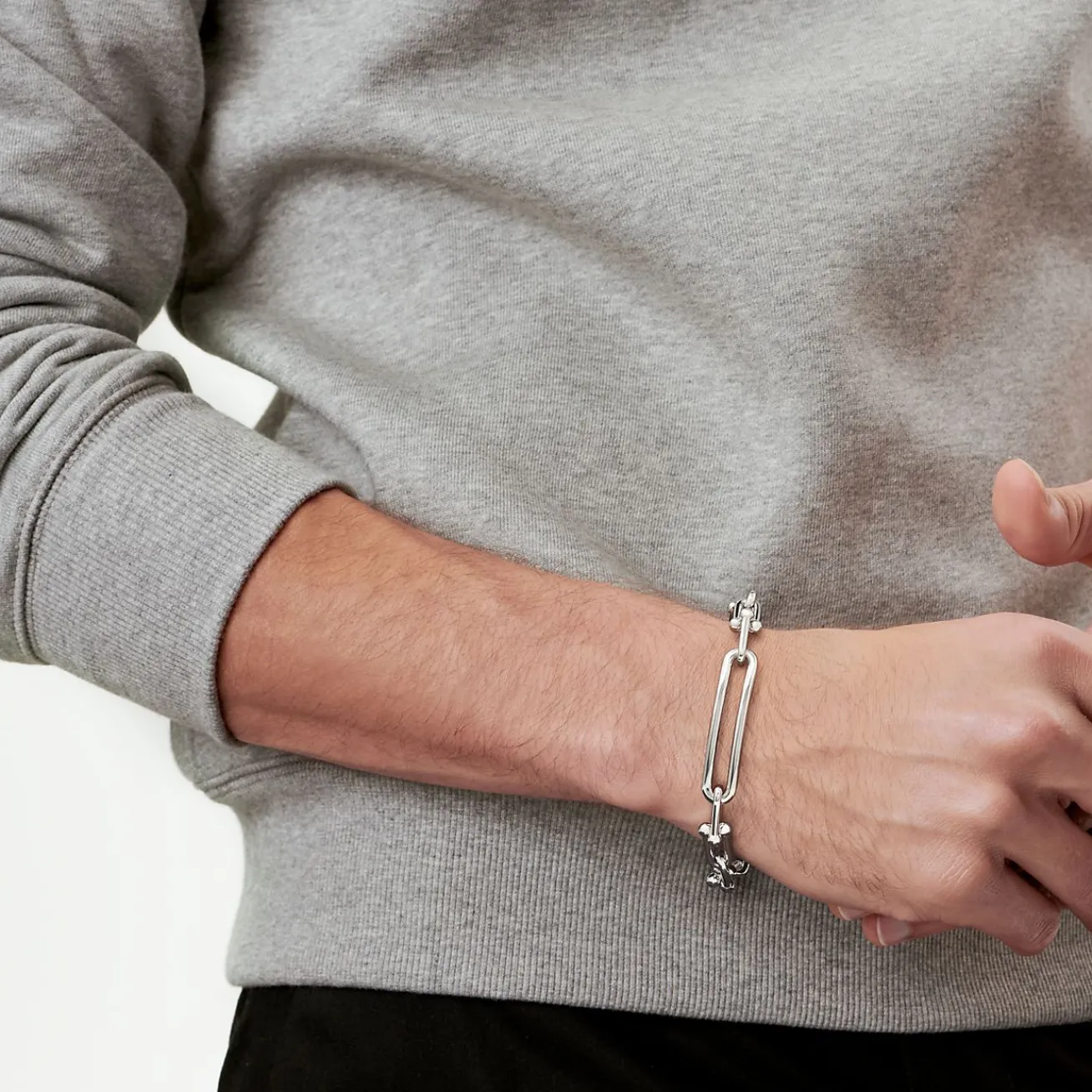 Tiffany & Co. Tiffany HardWear Elongated Link Bracelet in Sterling Silver | ^ Bracelets|Men's Jewelry