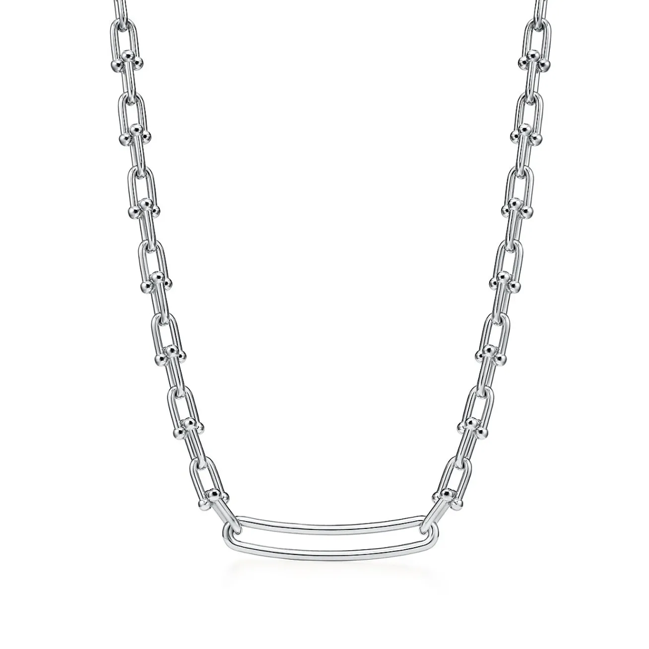Tiffany & Co. Tiffany HardWear Elongated Link Necklace in Sterling Silver | ^ Necklaces & Pendants|Men's Jewelry