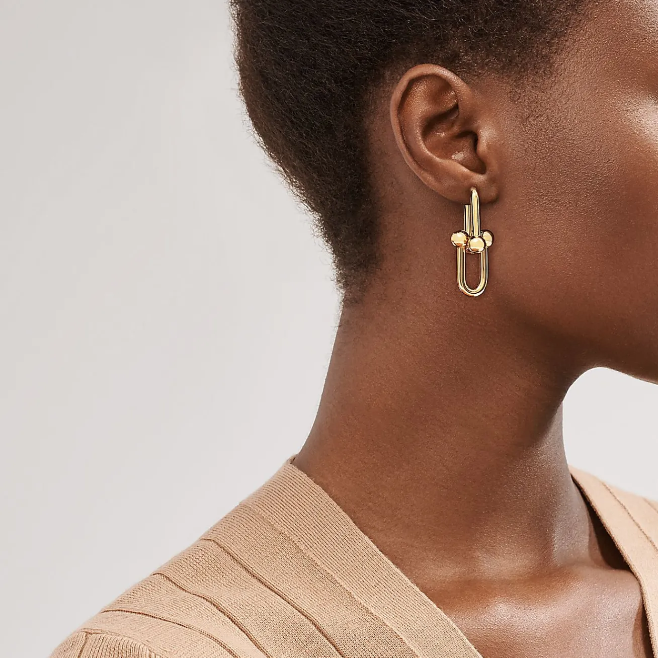 Tiffany & Co. Tiffany HardWear Extra Large Link Earrings in Yellow Gold | ^ Earrings|Gold Jewelry