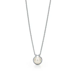 Tiffany & Co. Tiffany HardWear freshwater pearl link pendant in sterling silver. | ^ Necklaces & Pendants|Men's Jewelry