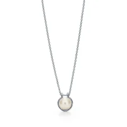 Tiffany & Co. Tiffany HardWear freshwater pearl link pendant in sterling silver. | ^ Necklaces & Pendants|Men's Jewelry