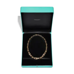 Tiffany & Co. Tiffany HardWear Graduated Link Necklace in Yellow Gold with Pavé Diamonds | ^ Necklaces & Pendants|Gold Jewelry