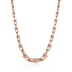 Tiffany & Co. Tiffany HardWear graduated link necklace in 18k rose gold. | ^ Necklaces & Pendants|Men's Jewelry