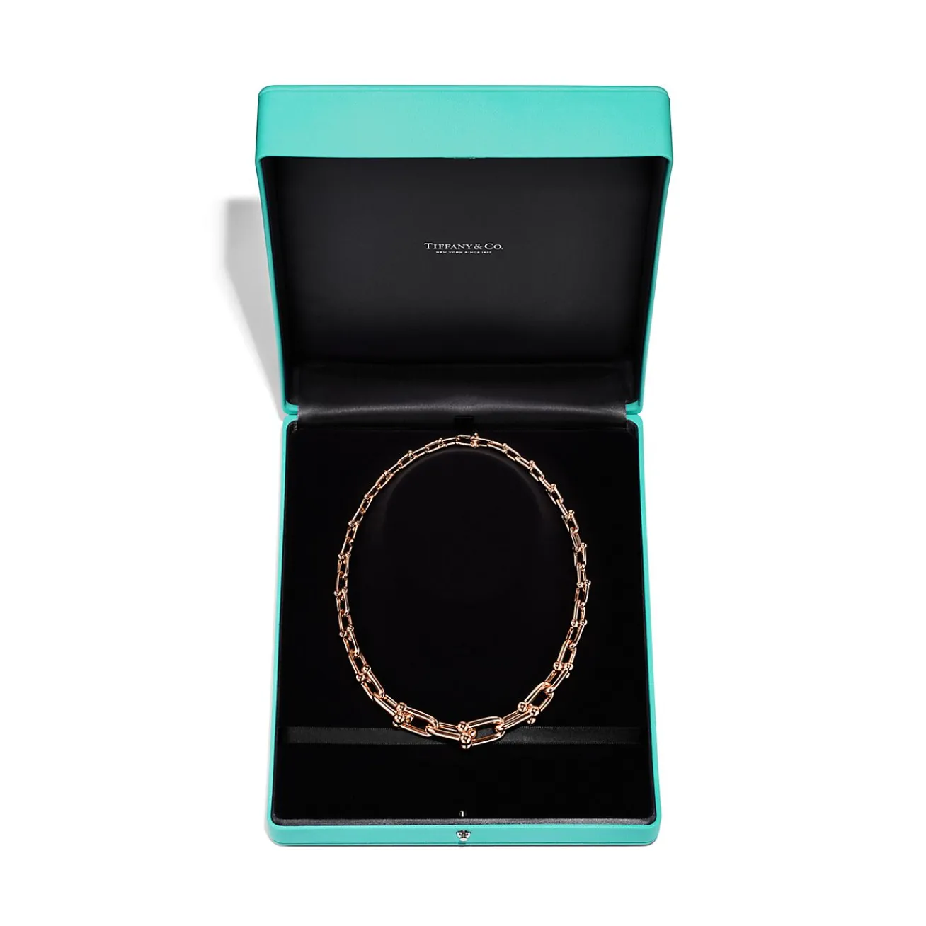 Tiffany & Co. Tiffany HardWear graduated link necklace in 18k rose gold. | ^ Necklaces & Pendants|Men's Jewelry