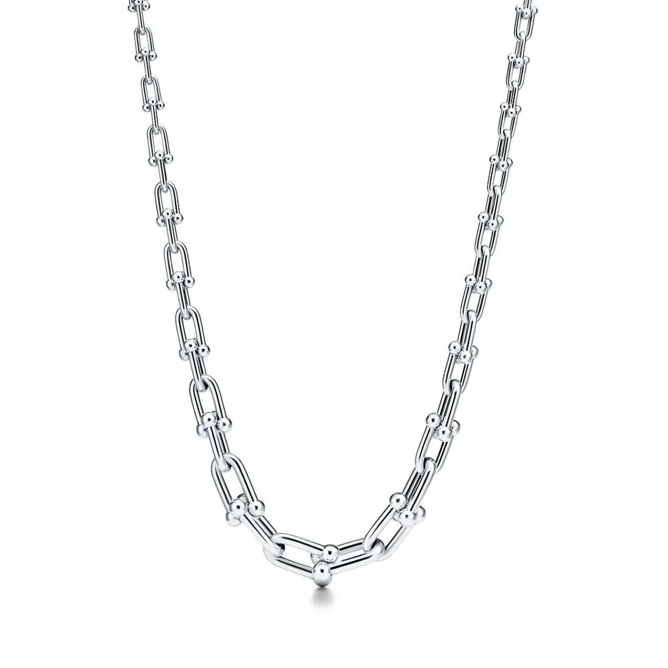 Tiffany & Co. Tiffany HardWear graduated link necklace in sterling silver. | ^ Necklaces & Pendants|Men's Jewelry