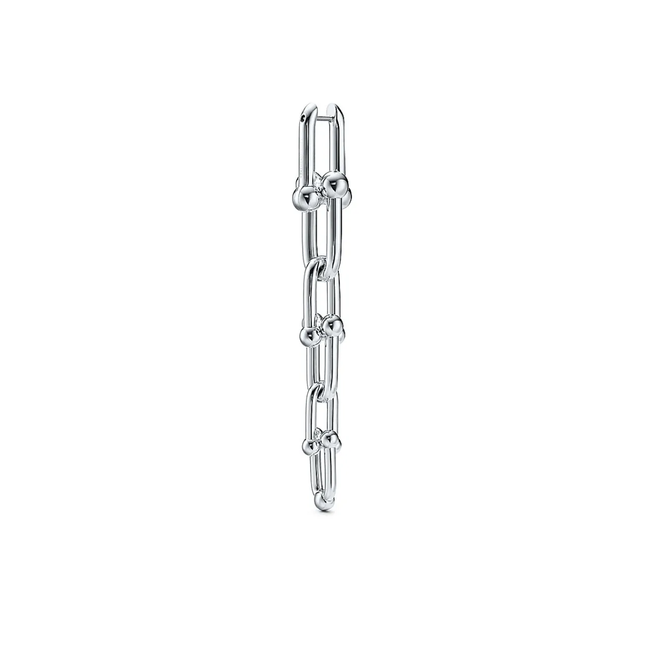 Tiffany & Co. Tiffany HardWear graduated link earrings in sterling silver. | ^ Earrings|Bold Silver Jewelry