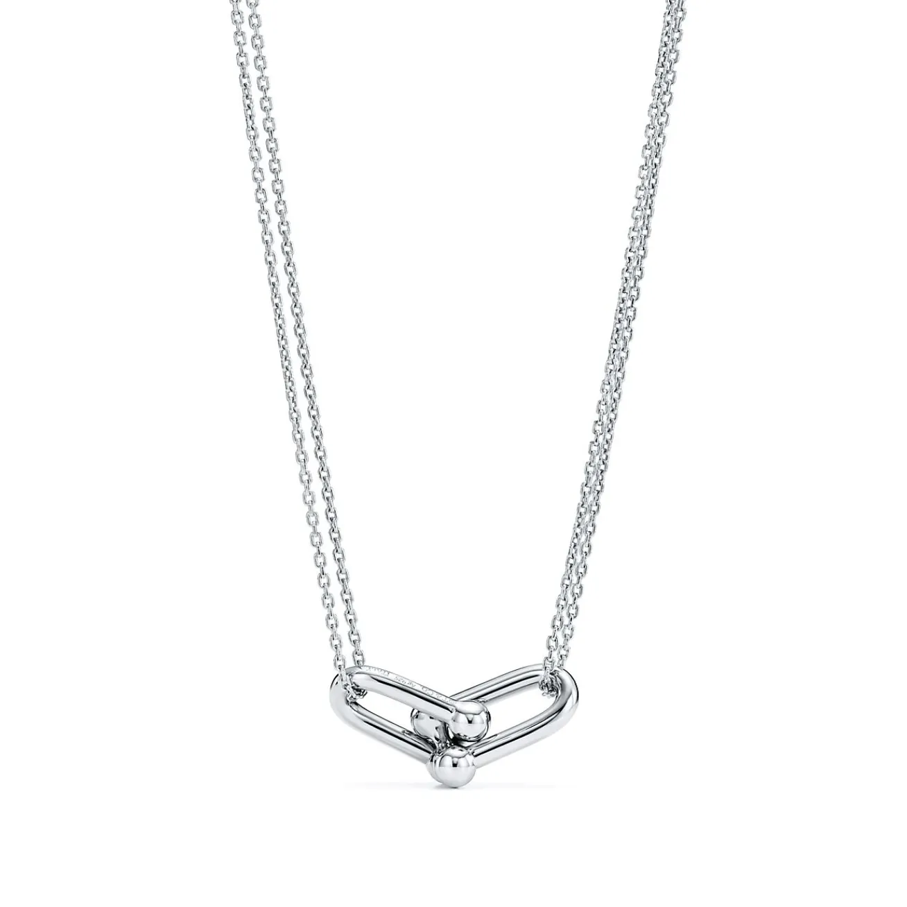 Tiffany & Co. Tiffany HardWear Large Double Link Pendant in Sterling Silver | ^ Necklaces & Pendants|Gifts for Her