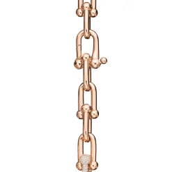 Tiffany & Co. Tiffany HardWear Large Link Bracelet in Rose Gold with Diamonds | ^ Bracelets|Men's Jewelry