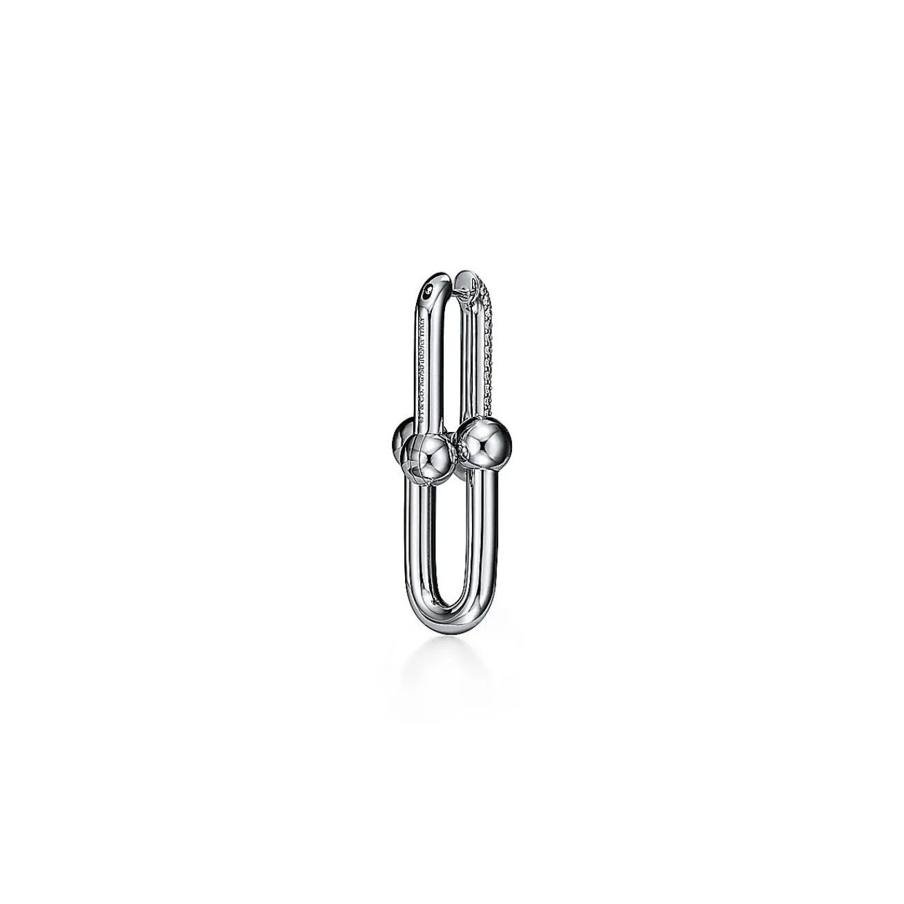 Tiffany & Co. Tiffany HardWear Large Link Earrings in White Gold with Pavé Diamonds | ^ Earrings|Diamond Jewelry