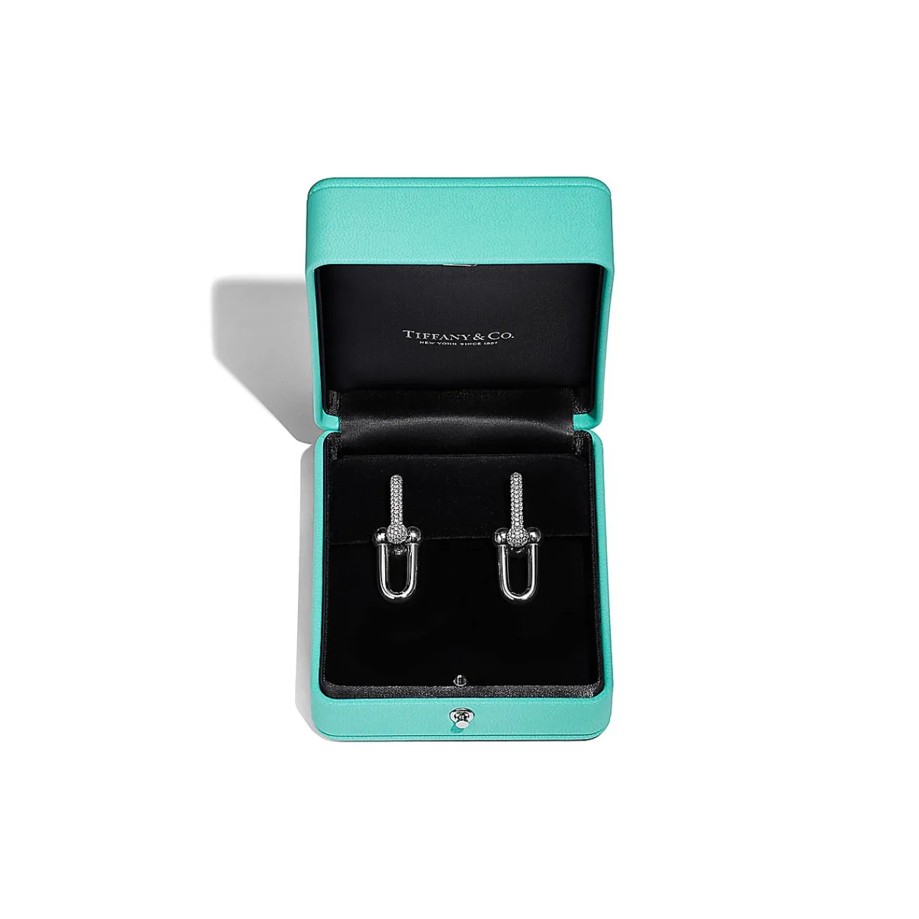 Tiffany & Co. Tiffany HardWear Large Link Earrings in White Gold with Pavé Diamonds | ^ Earrings|Diamond Jewelry