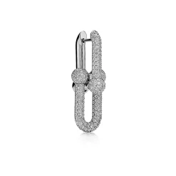 Tiffany & Co. Tiffany HardWear Large Link Earrings in White Gold with Pavé Diamonds | ^ Earrings|New Jewelry