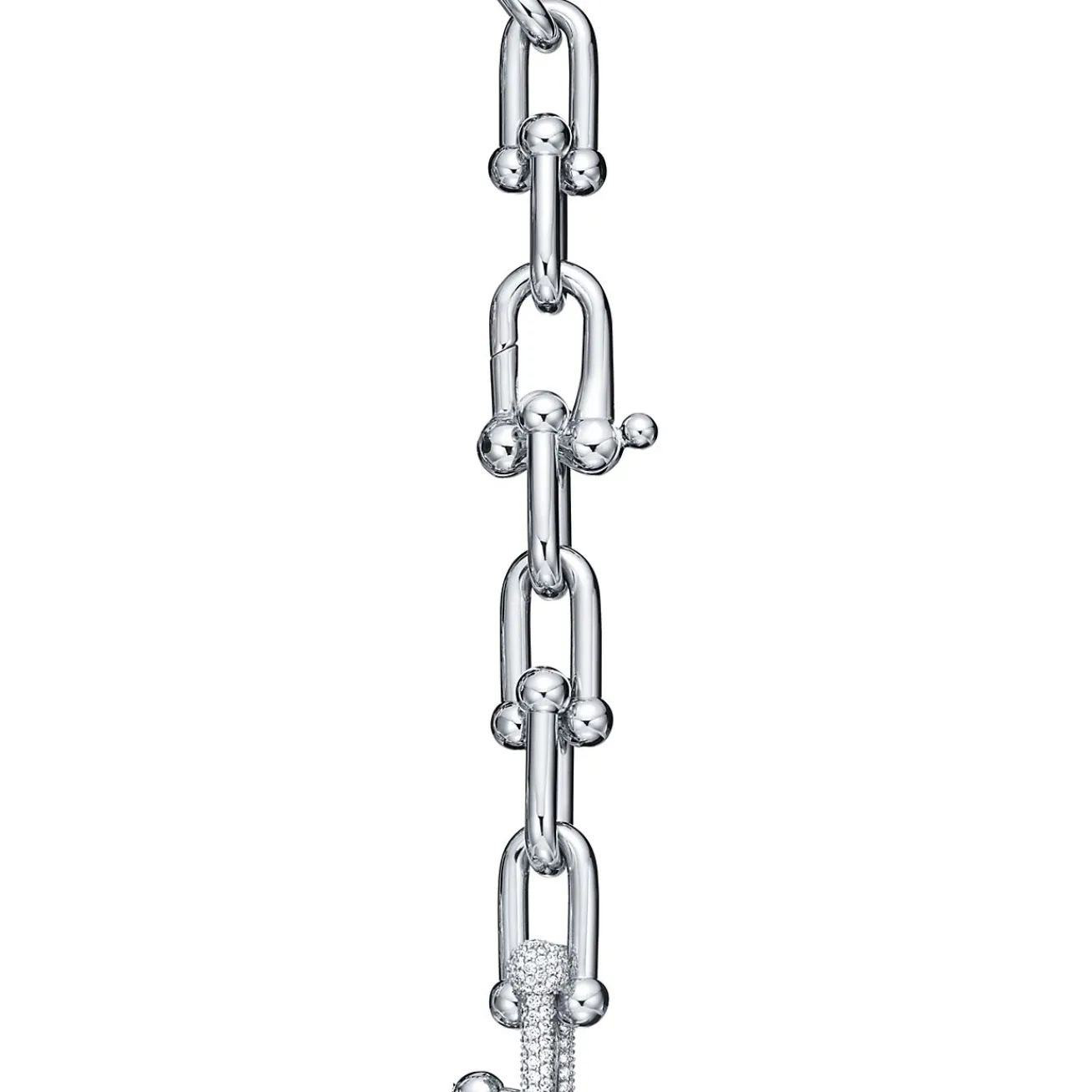 Tiffany & Co. Tiffany HardWear Large Link Bracelet in White Gold with Diamonds | ^ Bracelets|Diamond Jewelry