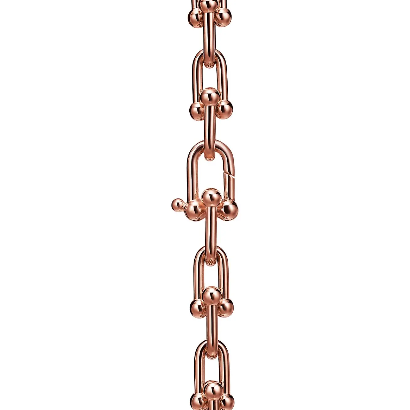 Tiffany & Co. Tiffany HardWear Medium Link Necklace in Rose Gold with Diamonds | ^ Necklaces & Pendants|New Jewelry