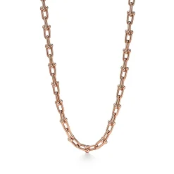 Tiffany & Co. Tiffany HardWear Medium Link Necklace in Rose Gold | ^ Necklaces & Pendants|Men's Jewelry