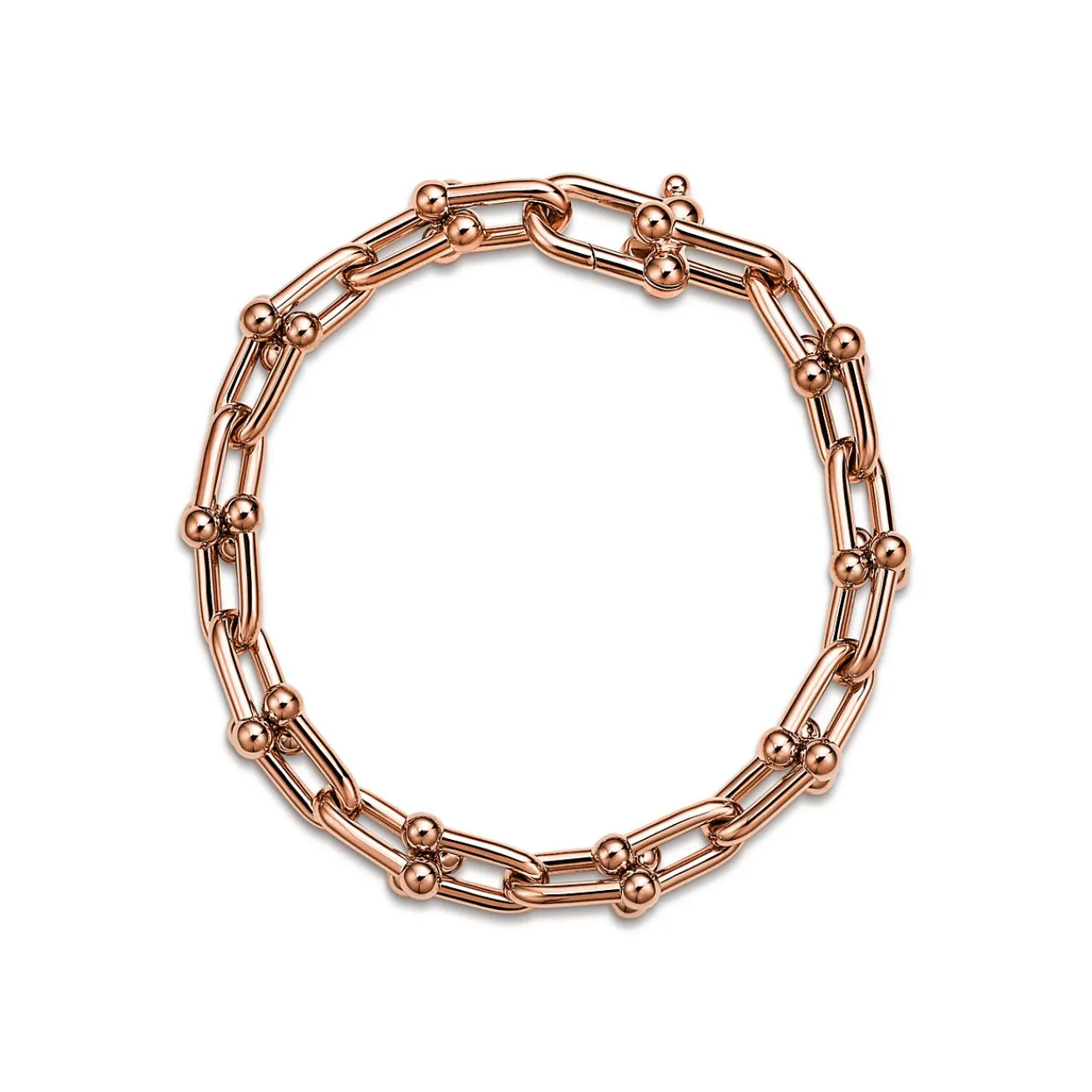 Tiffany & Co. Tiffany HardWear Medium Link Bracelet in Rose Gold | ^ Bracelets|Men's Jewelry